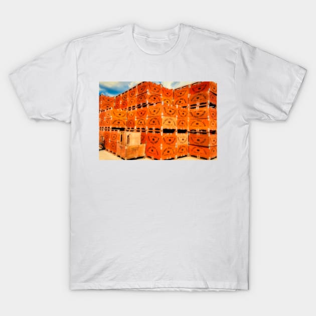 Apple Crates T-Shirt by Robert Alsop